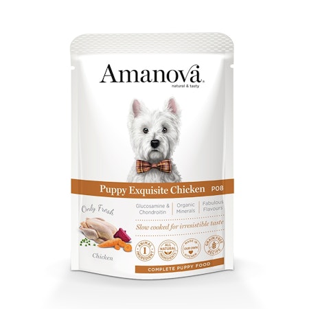 Blötfoder Amanova Puppy Exquisite Chicken 100g