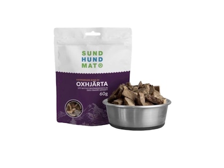 SUNDHUNDMAT Frystorkad Oxhjärta 60g