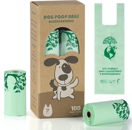 Bajspåsar BIO med Handtag 100-pack