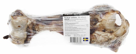 DOGMAN Torkat ben ox plastad L 30-40 cm