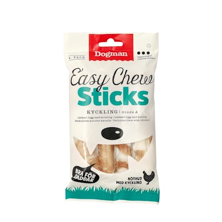 DOGMAN Easy Chew med Tuggpinnar 4-pack
