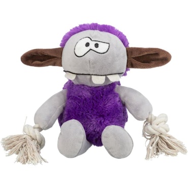 TRIXIE Monster med rep lila 32 cm