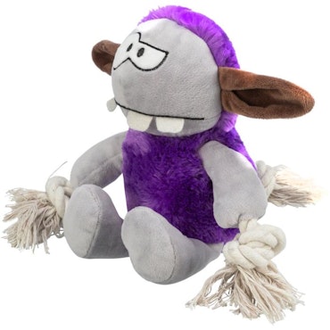 TRIXIE Monster med rep lila 32 cm