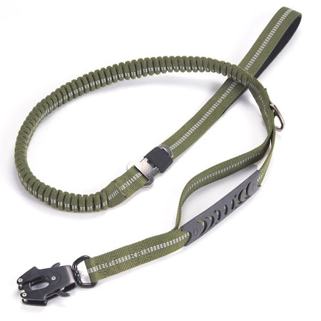 K9 Heavy Duty Taktiskt Stretch Hundkoppel