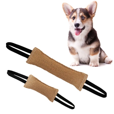 K9 Kamprulle av Jute med 2 Handtag