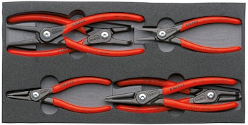 KNIPEX Spårringtångset 10-60mm in/ut 0&90° i skuminlägg