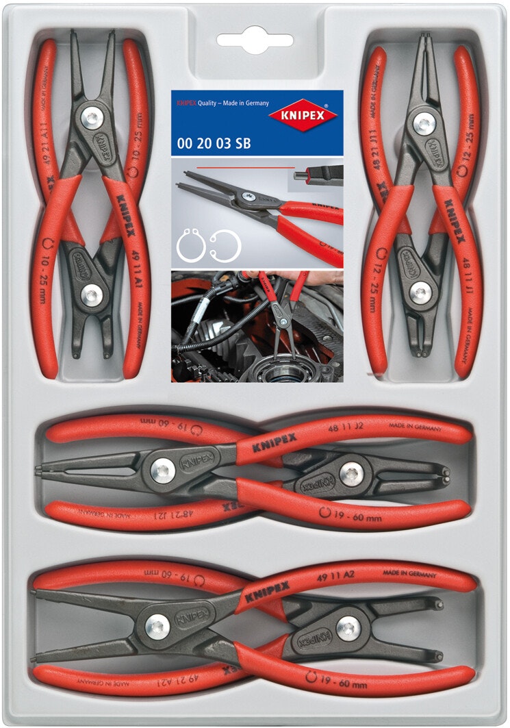KNIPEX Låsringtångsats 8st