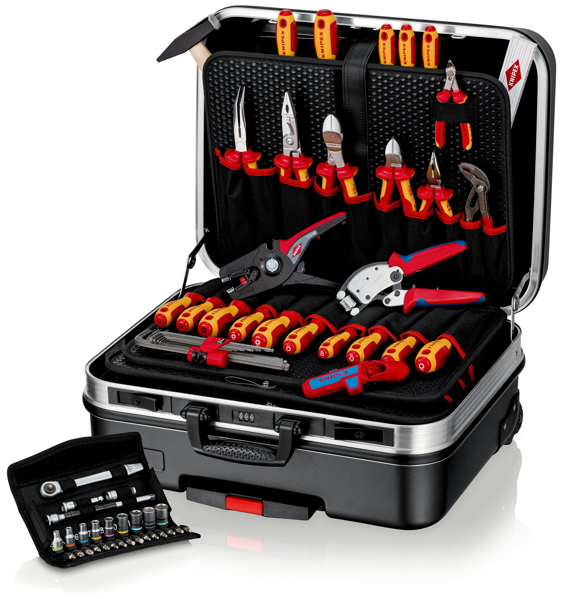 KNIPEX Vertygsväska "BIG Basic Move" ElektroPlus inkl. 27 st tänger/68 delar