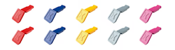 KNIPEX ColorCode Clips Color mix 1 (10 pieces) 21 mm
