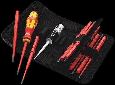 WERA Kraftform Kompakt VDE 60iS/65iS/67iS/16 Bit set with inter-changeable blades extra slim 817 VDE
