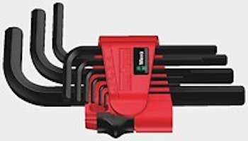 WERA 950/9 BM N L-key set, metric, BlackLaser 950