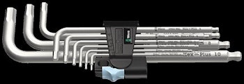 WERA 3950 PKL/9 L-key set, metric, stainless 3950 PKL 1 x 1,5x90; 1 x 2,0x101; 1 x 2,5x112; 1 x 3,0x
