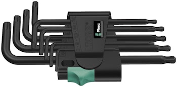 WERA 967 PKL/9 insexnyckelsats torx/kula 1 x TX 8x76; 1 x TX 9x79; 1 x TX 10x85; 1 x TX 15