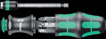 WERA Kraftform Kompakt 20 A Combi-driver with magazine 889/4 R 1 x 1/4"x100;851/1 Z PH 1 x PH 1x25;