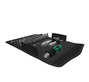 WERA Kraftform Kompakt Zyklop Mini 2 Zyklop Mini ratchet Set 27 pcs. 8001 A 1 x 1/4"x87,0;8005 1 x 1