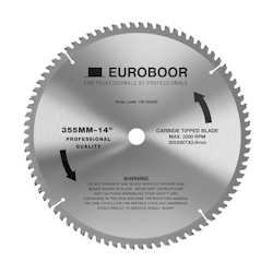 EUROBOOR Sågklinga HM  Ø355x25,4mm 80T