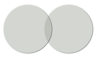Skyddsglas Ø50mm klara plast