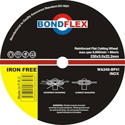 FLAT METAL CUTTING DISC 125 X 2.5 X 22MM