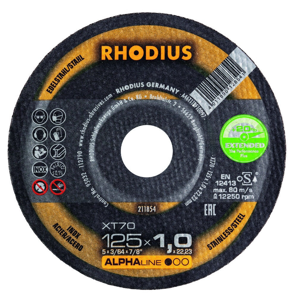 RHODIUS XT70 125x1,0x22,23 (10st/frp)