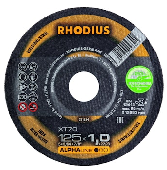 RHODIUS XT70 125x1,0x22,23 (10st/frp)