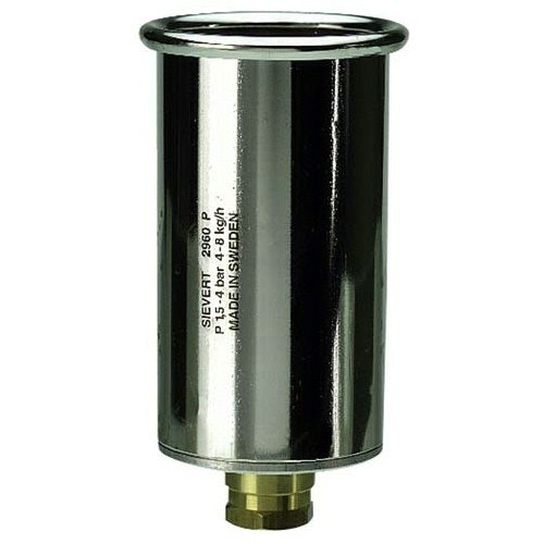 SIEVERT PRO 88 Brännare, rostfritt stål, Ø 34 mm, 1000 g/h 2 bar, 1900 g/h 4 bar