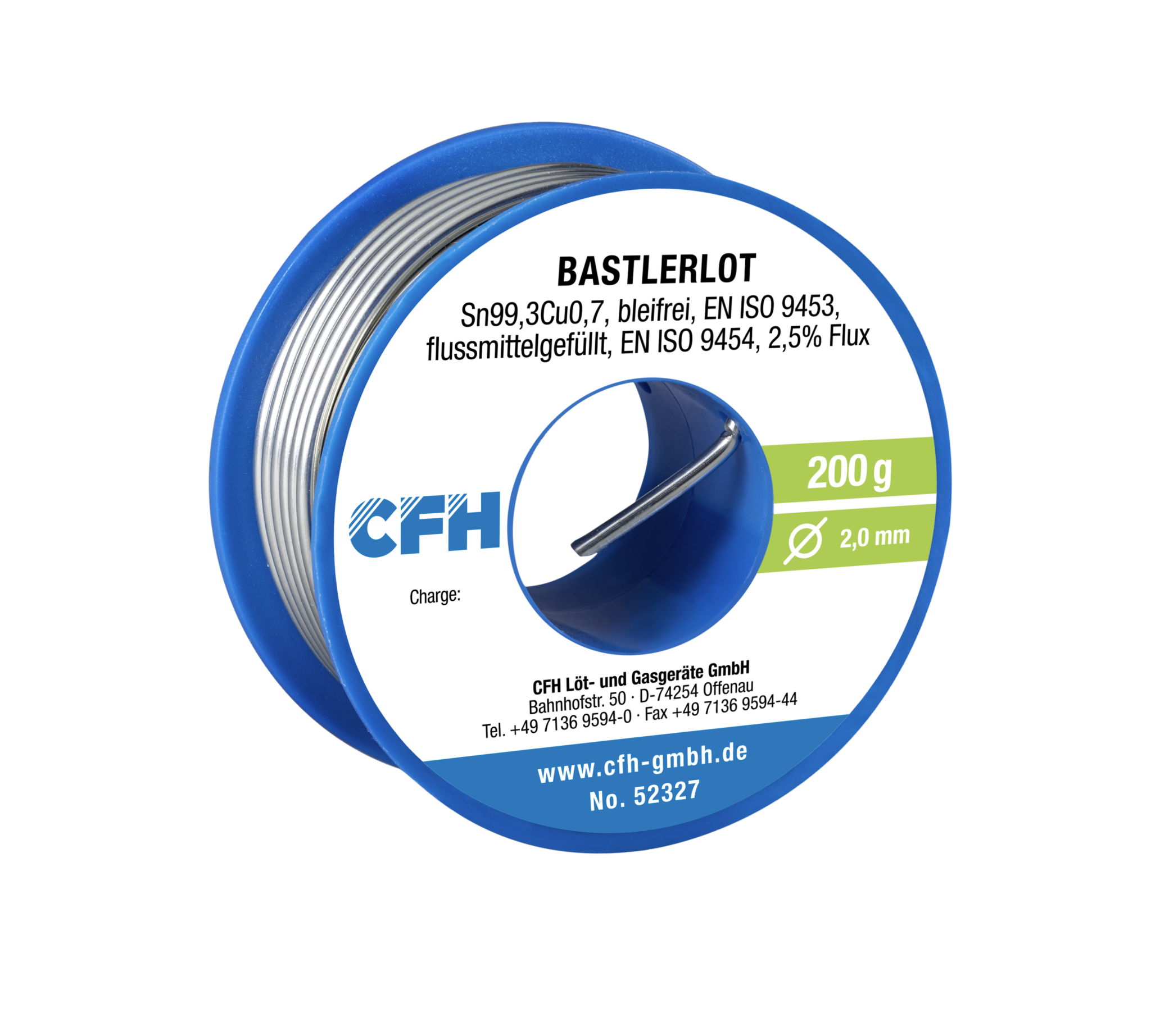 CFH Lödtenn för allmän lödning 200gr-2,0 mm