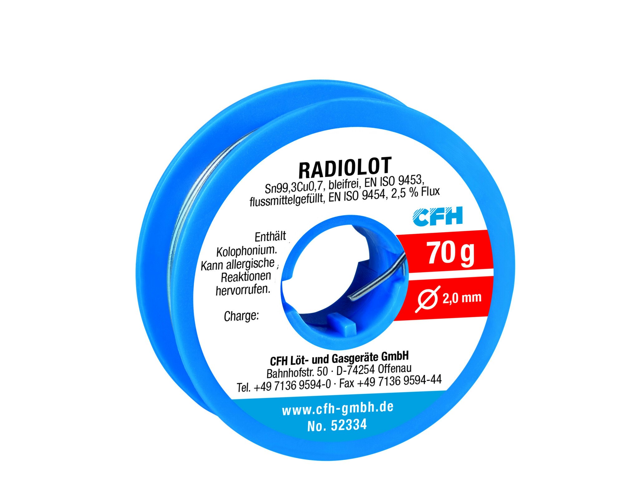 CFH Radio solder RL 334 lead-free 70g