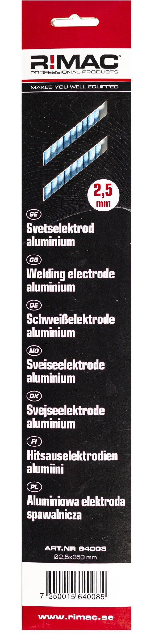 RIMAC SB-pac Svetselektrod aluminium AL105-2,5x10st