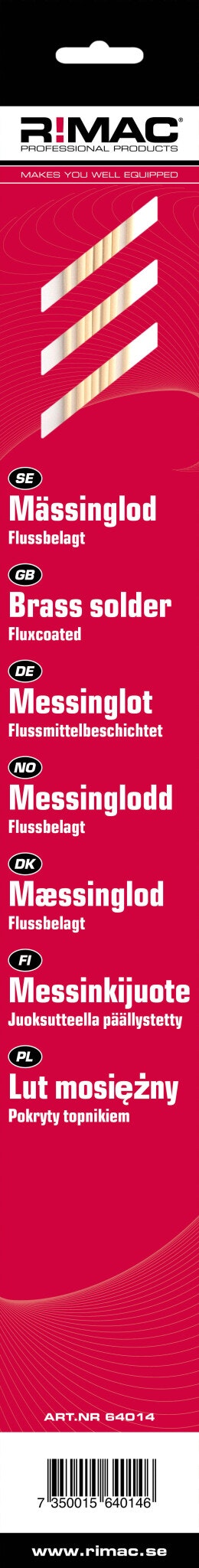RIMAC SB-pac Mässinglod flussbelagt 2.0mm x 7st