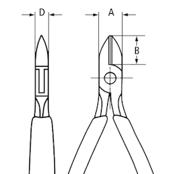 KNIPEX Sidavbitare 115mm