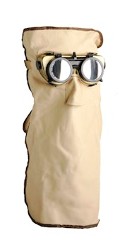 Svetsmask läder 30cm