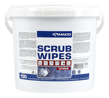MACO Scrub Wipes Citrus Blå 100st