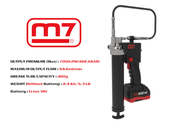m7 Fettspruta 18V exkl. batteri & laddare