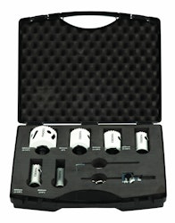 MANDREX MXqs Hole Saw Kit - Electrician - Bi-metal SpeedXcut M42