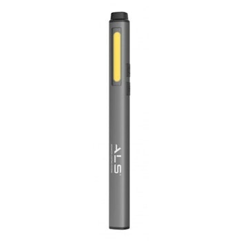 ALS Pennlampa med laserpoint  150/75 lumen laddbar.