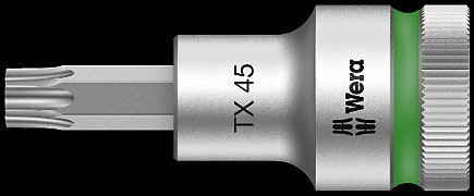 WERA 8767 C HF TX 20 x 60 mm Zyklop bit socket with 1/2" drive holding function TX 20x60