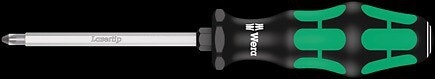 WERA 355 SK PZ 1 x 80 mm Screwdriver for Pozidriv screws PZ 1x80