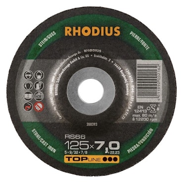 RHODIUS RS66 Stenslipskiva 125x7,0x22,23 (25/förp)