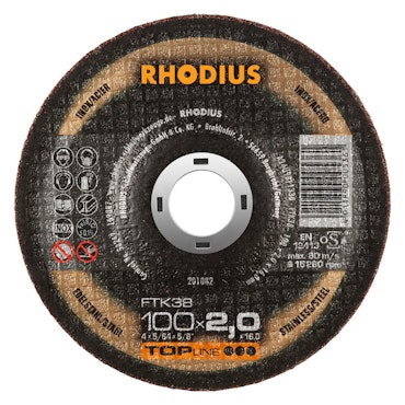 RHODIUS FTK38 Kapskiva 100x2.0x16 FTK38 (25 förp)