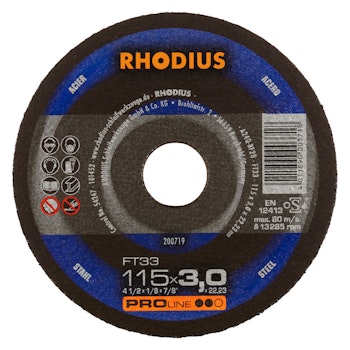 RHODIUS FT33 Kapskiva 115x3,0x22,23 (25 förp)