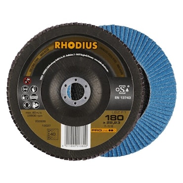 RHODIUS LSZF2 Lamellslipskiva 180x22,23 K40 PRO (10 förp)