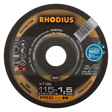 RHODIUS XT38 Kapskiva 115x1,5x22,23 (50 förp)