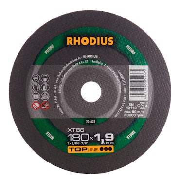 RHODIUS XT66 Kapskiva 180x1,9 Sten (25st/frp)