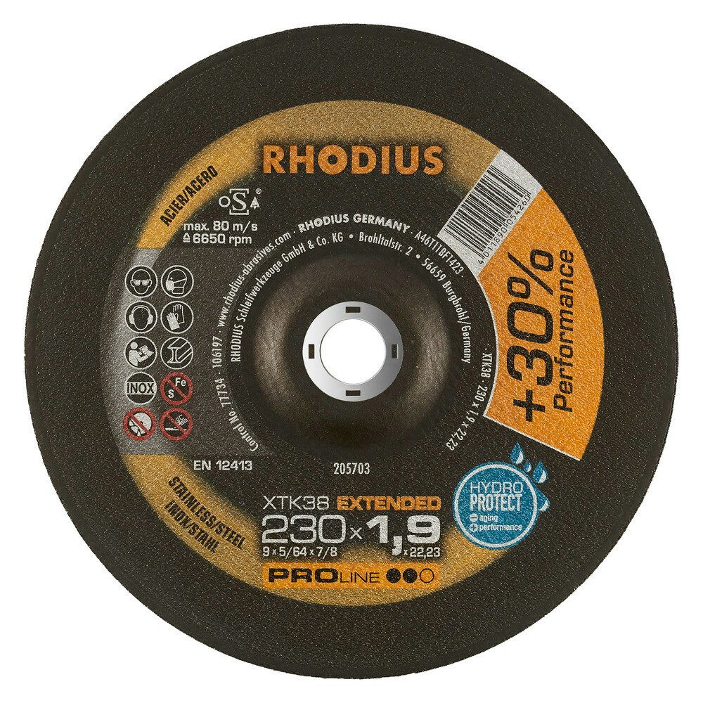 RHODIUS XTK38 Kapskiva 230x1,9 (25/förp)