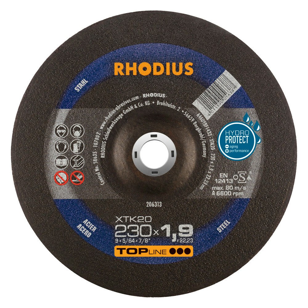 RHODIUS XTK20 Kapskiva 230x1,9 x22,23 (25 förp)