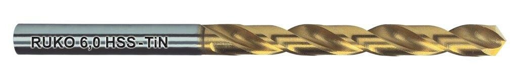 RUKO Spiralborr DIN 338 Typ N, HSS-G TIN - 0,3 mm