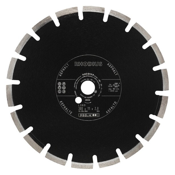 RHODIUS Diamantklinga LD60 300x10x3,2x25,4