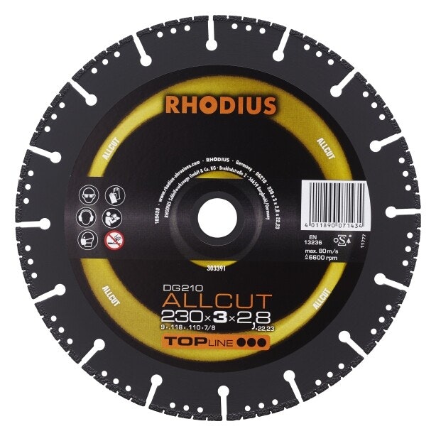 RHODIUS DG210 ALLCUT 300x3,0x2,8x25,4