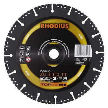 RHODIUS DG210 ALLCUT 300x3,0x2,8x25,4