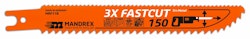 MANDREX 3X-FASTCUT Reciprocating Blade - 150  (2st/förp